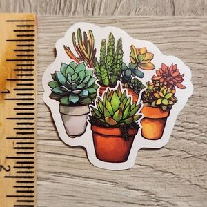 10/$10 Succulent Plant Sticker Gardening Cacti Grow